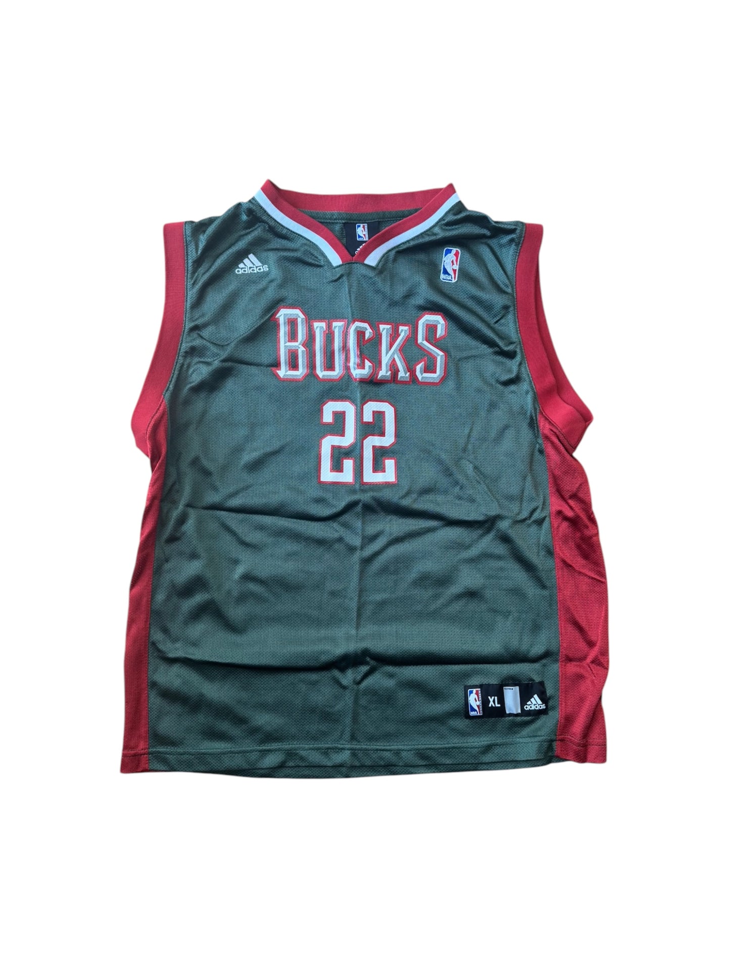 VTG Milwaukee Bucks #22 Michael Redd Adidas Youth Jersey Size: XL (18-20)