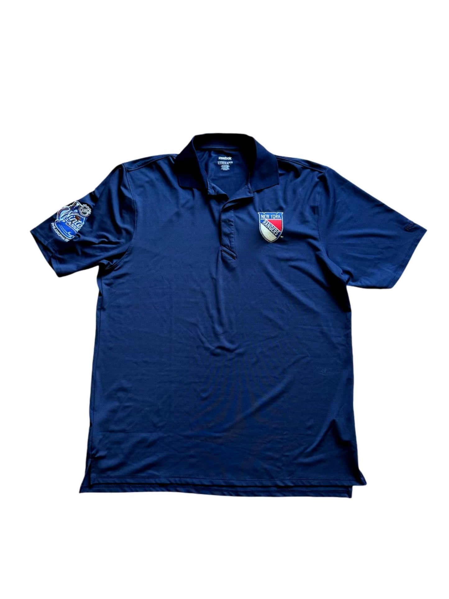 VTG New York Rangers 2012 Winter Classic Men’s Golf Polo Shirt Navy Blue Size: M
