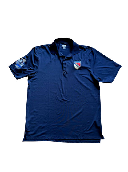 VTG New York Rangers 2012 Winter Classic Men’s Golf Polo Shirt Navy Blue Size: M