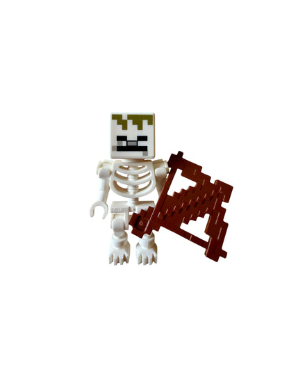 LEGO Minecraft Skeleton Minifigure with Bow Weapon Accessory MIN102