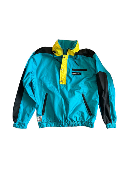 VTG Schneider Fabric Entrant Lightweight Ski Jacket w Hood Colorblock Size: 50