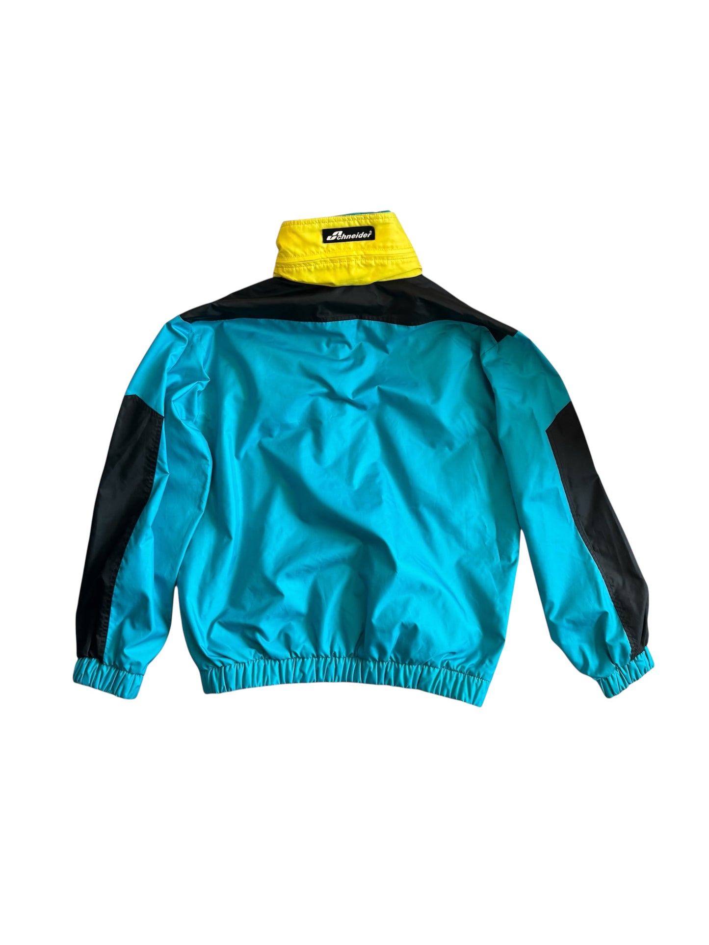 VTG Schneider Fabric Entrant Lightweight Ski Jacket w Hood Colorblock Size: 50