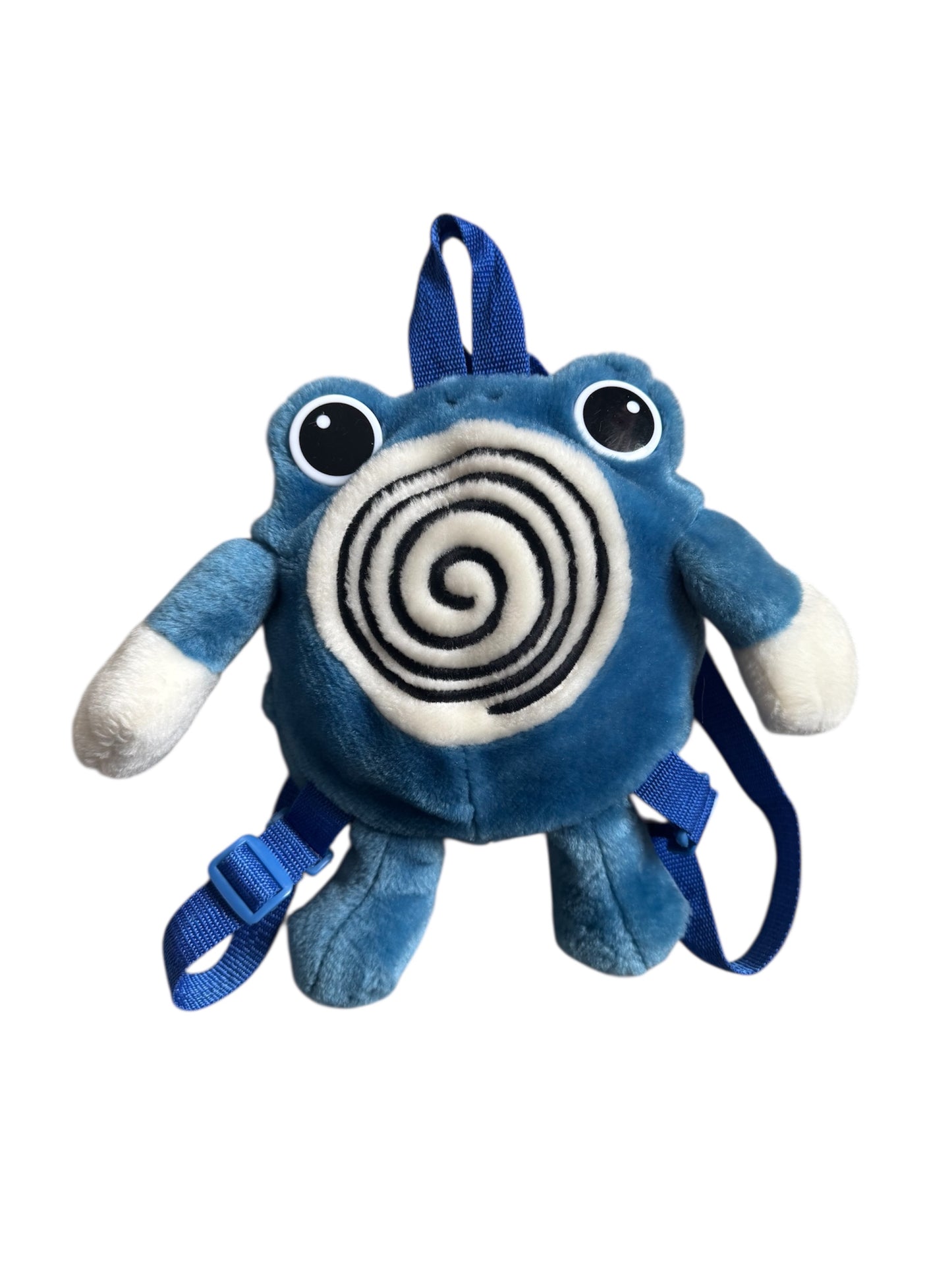 VTG '90s Rare Nintendo Official Pokémon Poliwhirl Plush Zipper Backpack