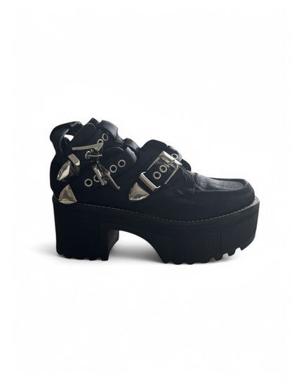 Jeffrey Campbell Mingus Buckle Strap Platform Bootie US 8