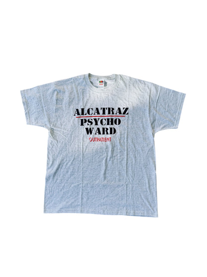 VTG Y2K Alcatraz Psycho Ward Outpatient FOTL Heavy Graphic T-Shirt Size: XL