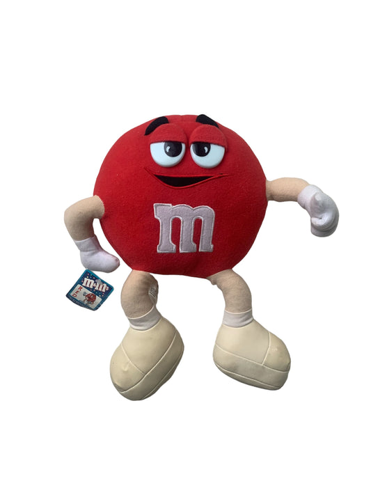 VTG Y2K Nanco Red M&M’S Candy Stuffed Plush Toy With Tags 13”