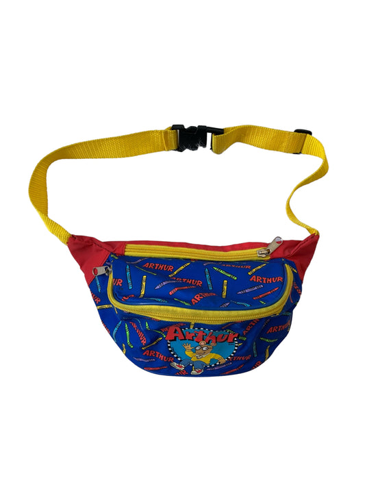 VTG & Rare ‘97 Y2K Arthur Kids TV Show Colourblock Fanny Pack Waist Bag