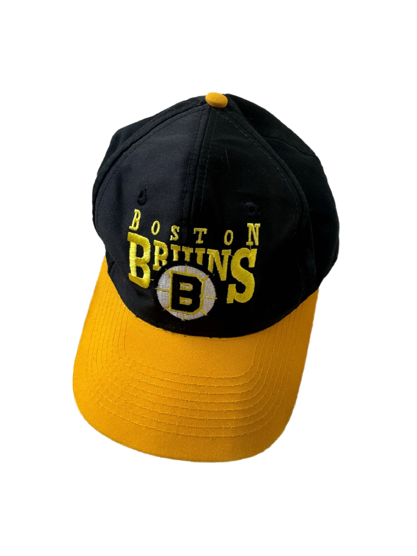 VTG '90s AJD Boston Bruins NHL Snapback Hat Cap