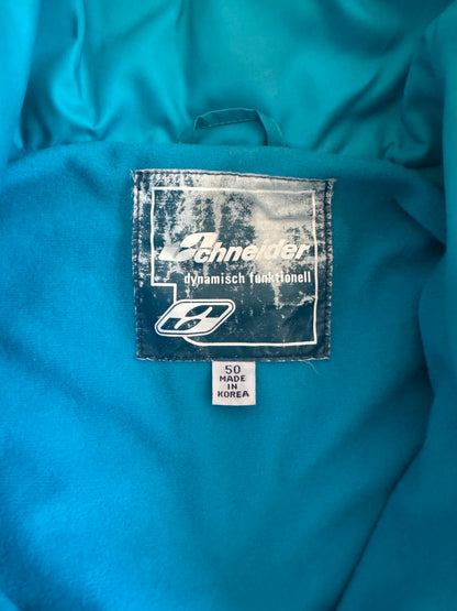 VTG Schneider Fabric Entrant Lightweight Ski Jacket w Hood Colorblock Size: 50