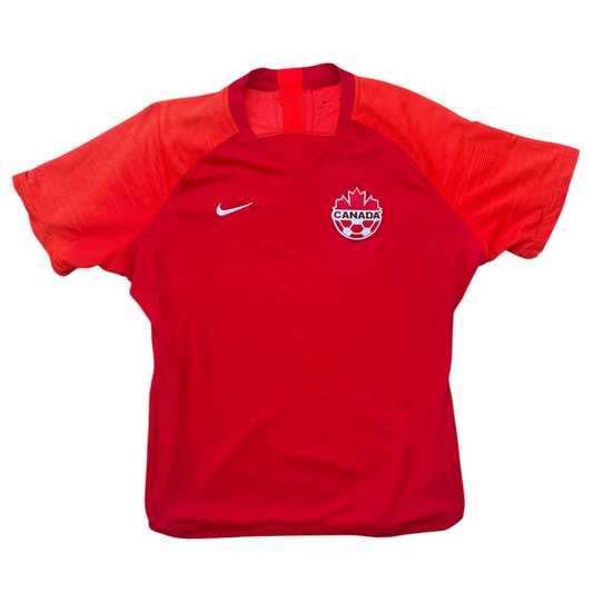 2019 Canada Women’s Nike Home National Soccer Jersey Size: XL