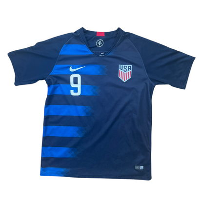 2018 USA USMNT Nike Away National Soccer Jersey #9 Size: M