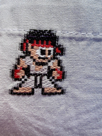 Naked & Famous Capcom Street Fighter Ken & Ryu Button-Down Shirt Size: M