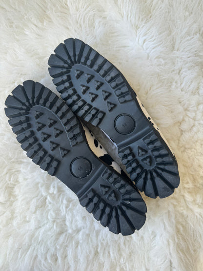 Intentionally Blank HK-2 Cow Print Loafers US 14