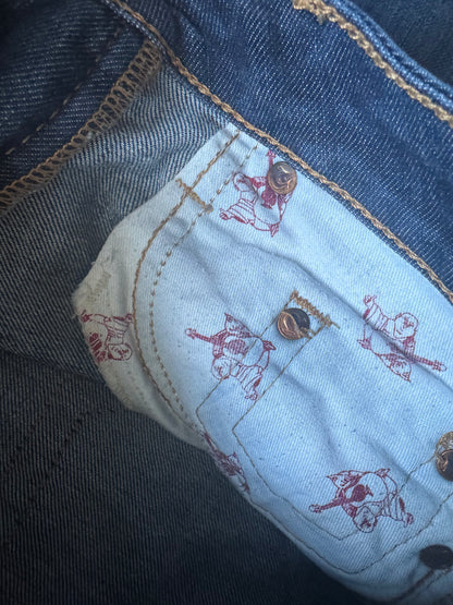 True Religion Gwen Skinny Blue Women's Zippered Ankle Jeans Size: 27