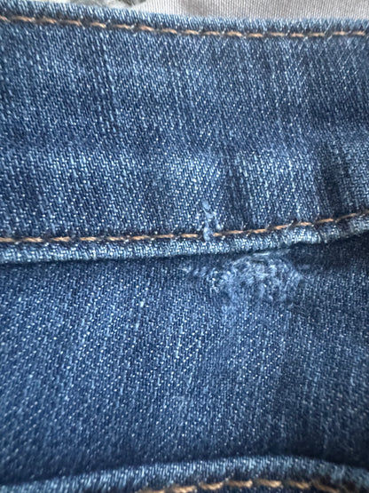 True Religion Gwen Skinny Blue Women's Zippered Ankle Jeans Size: 27