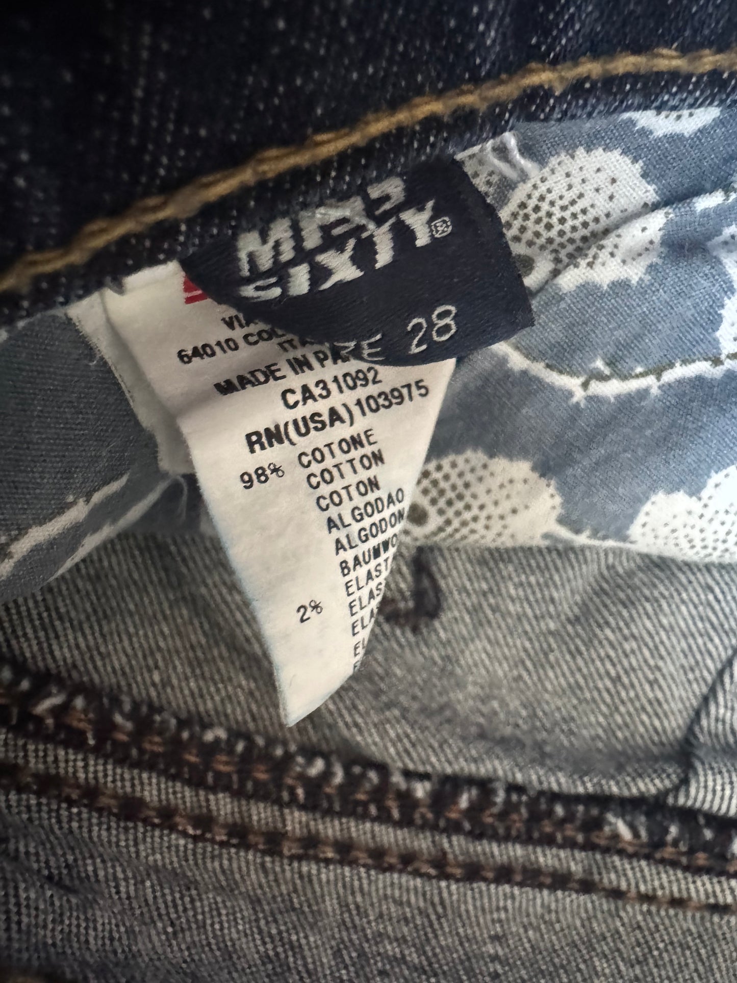 Y2K Miss Sixty Magic Low Rise Women's Jeans Size: 28