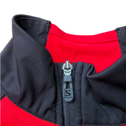 Salomon Men’s Red & Black Performance Athletic Softshell Jacket Size: S