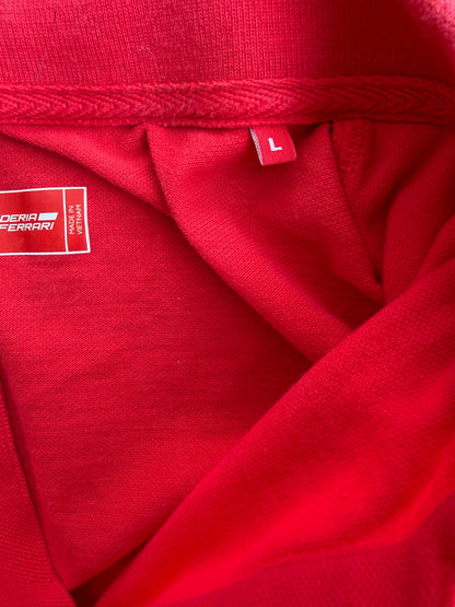 Scuderia Ferrari Racing Team Official Product Red Polo Shirt Size: L
