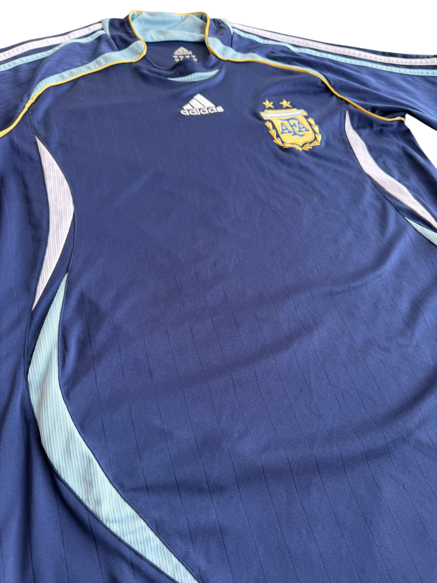 2006-07 Argentina Adidas National Away Football Jersey 2006 World Cup Size: M