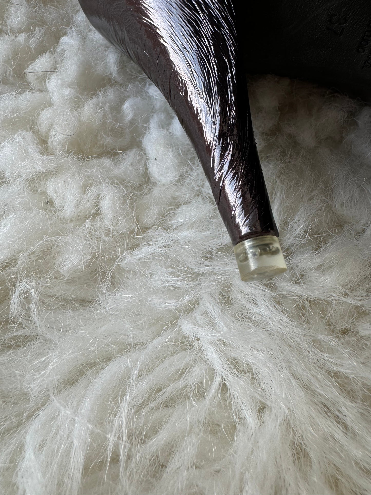 Black Suede Studio Women's Adrienne Metallic Boots Heels in Pewter EU 37