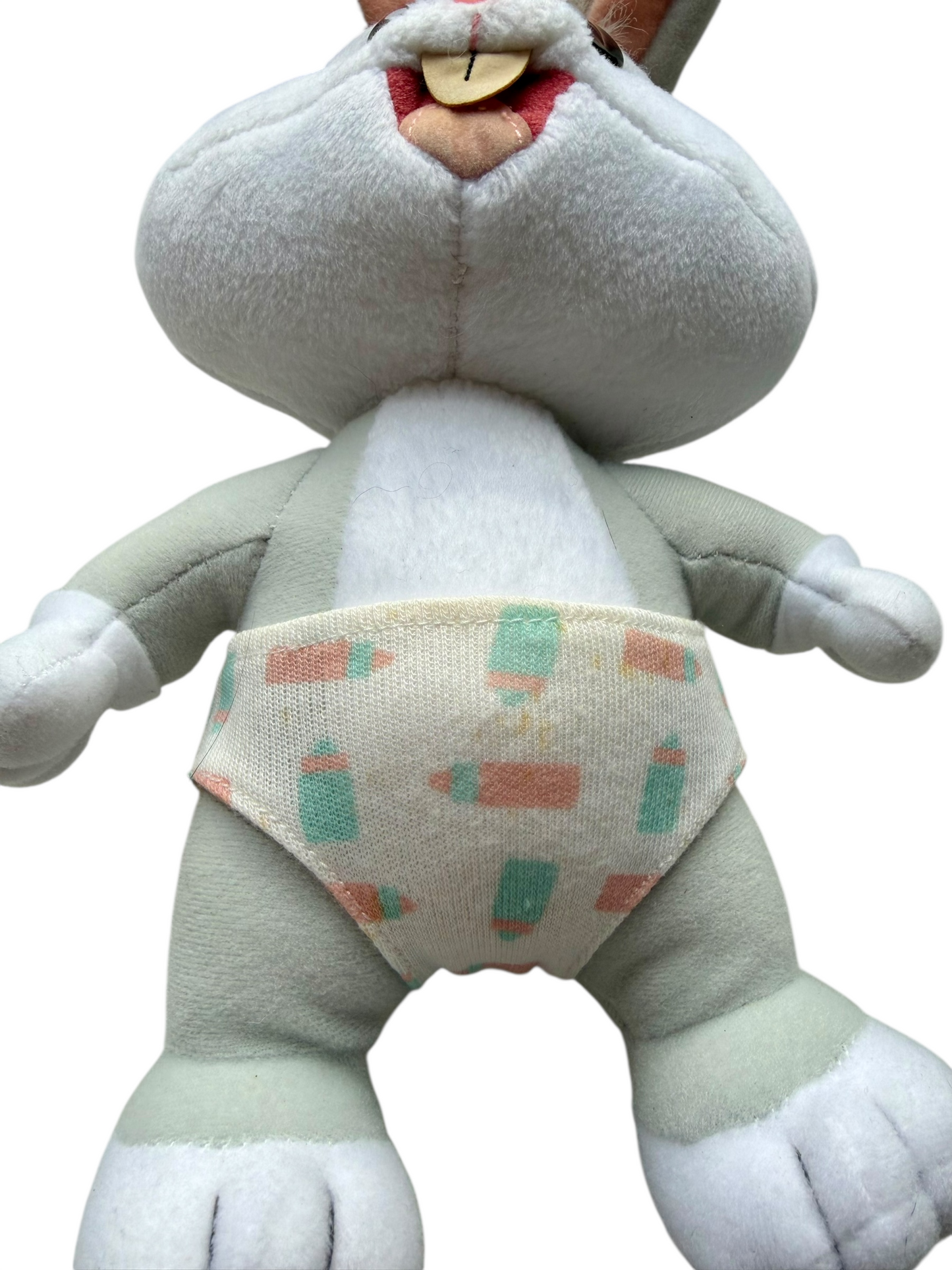 VTG ‘90s Looney Tunes Lovables Baby Bugs Bunny Stuffed Animal Toy