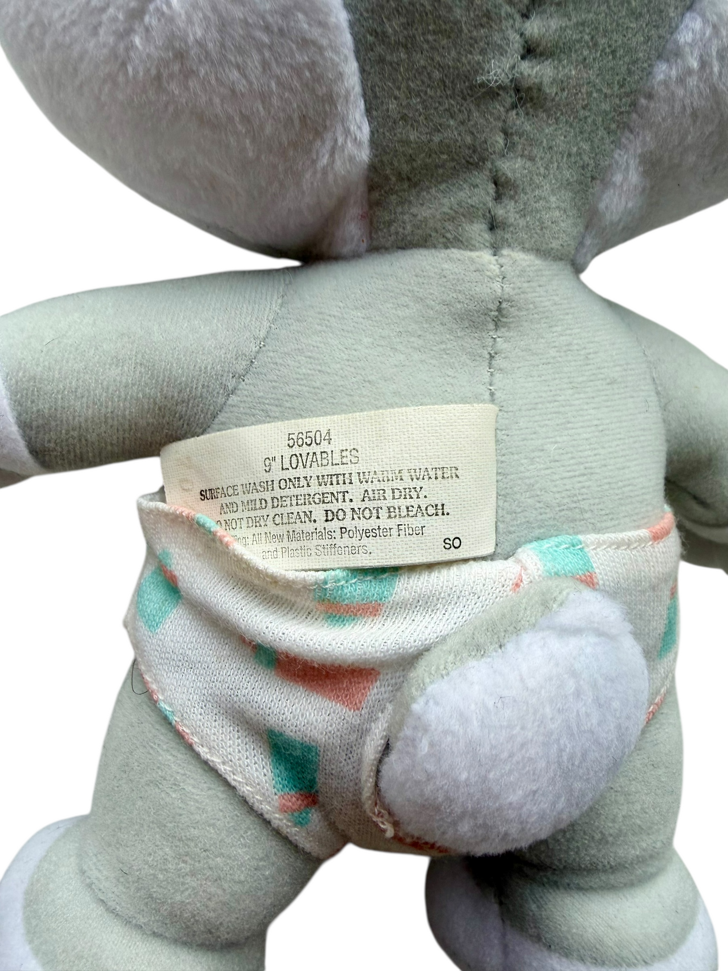 VTG ‘90s Looney Tunes Lovables Baby Bugs Bunny Stuffed Animal Toy