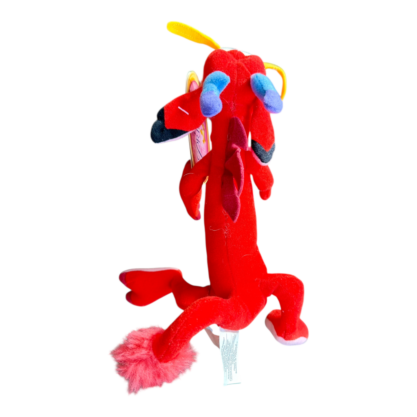 VTG Y2K Disney Mushu Mulan Disney On Ice Stuffed Animal Toy 9"