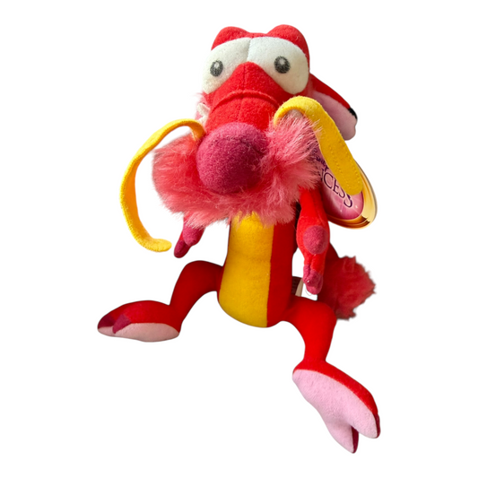 VTG Y2K Disney Mushu Mulan Disney On Ice Stuffed Animal Toy 9"
