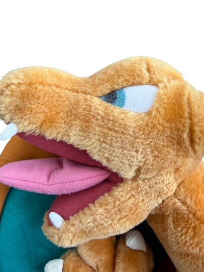 VTG 1999 Nintendo Pokémon Charizard Play by Play Stuffed Animal Toy 18"