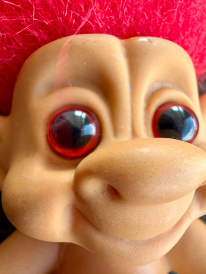 VTG ‘90s Forest Troll & Friend Lot Red & Teal Hair 3”