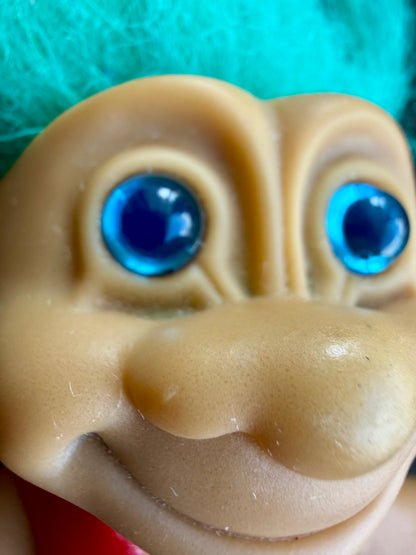VTG ‘90s Forest Troll & Friend Lot Red & Teal Hair 3”