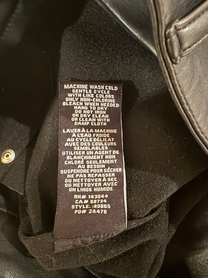 7 for All Mankind Black Faux Leather High Rise Stretch Pants Size: XS