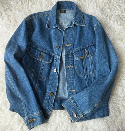 VTG Lee Riders Women's Denim Trucker Jacket Size: M
