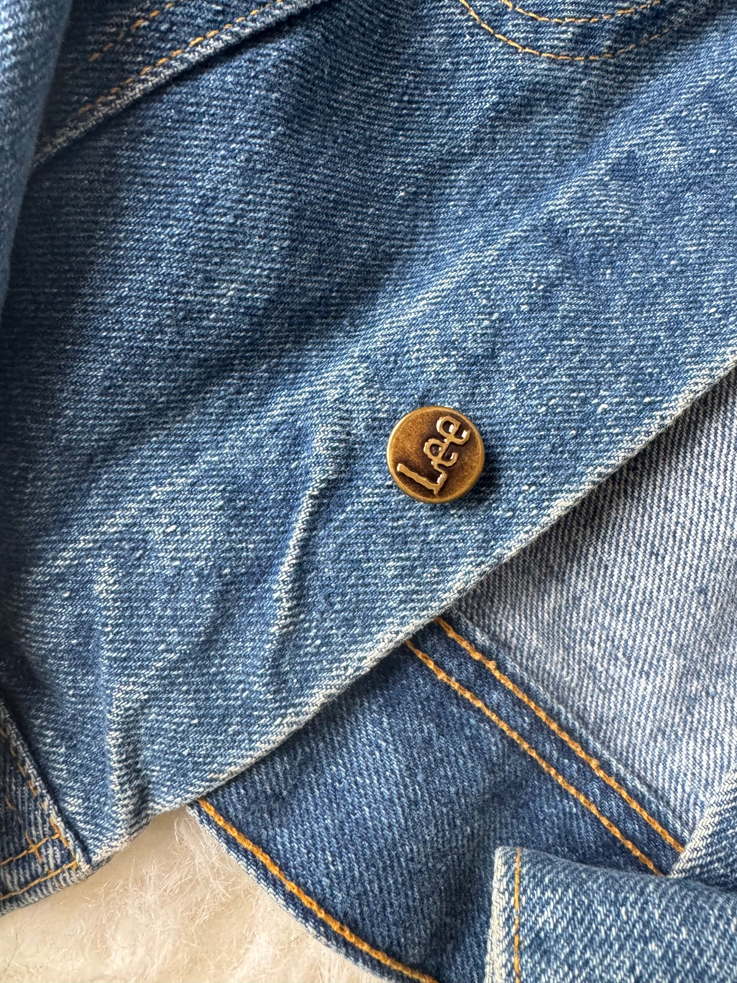 VTG Lee Riders Women's Denim Trucker Jacket Size: M