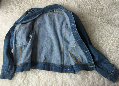 VTG Lee Riders Women's Denim Trucker Jacket Size: M