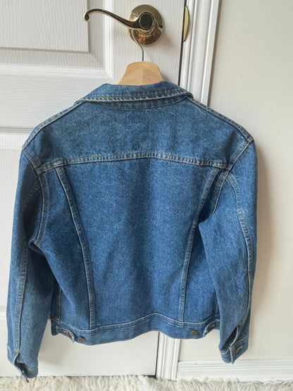 VTG Lee Riders Women's Denim Trucker Jacket Size: M