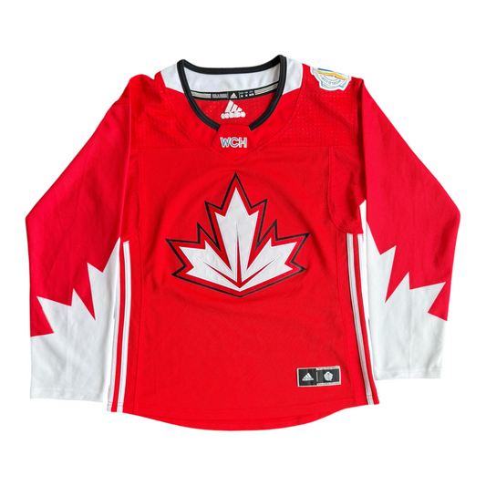 Team Canada WCH 2016 Adidas Hockey Fan Wear Slim Fit Jersey Size: M