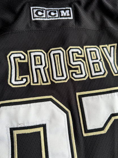 Pittsburgh Penguins Sidney Crosby #87 Retro NHL CCM Hockey Jersey Youth Size: S/M