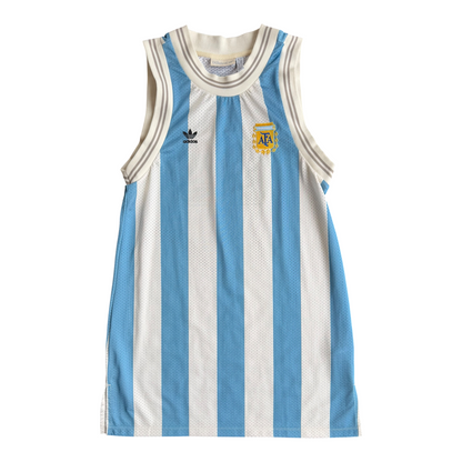 VTG Y2K Adidas Originals Argentina Mesh Tank Dress Jersey #10 Size: S