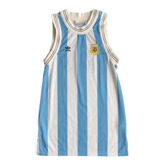 VTG Y2K Adidas Originals Argentina Mesh Tank Dress Jersey #10 Size: S