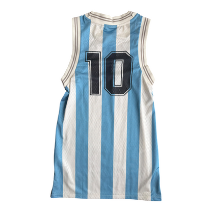VTG Y2K Adidas Originals Argentina Mesh Tank Dress Jersey #10 Size: S
