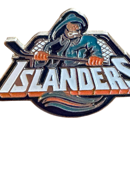 New York Islanders Fisherman NHL Retro Enamel Lapel Pin 2cm