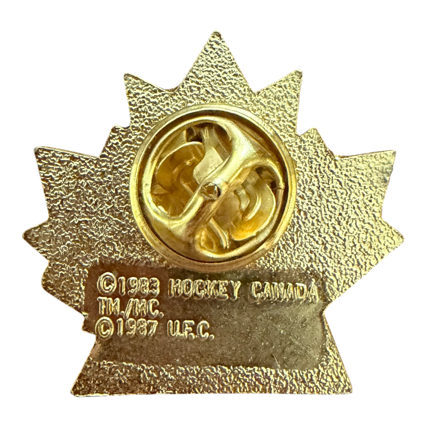 VTG 1987 Canada Cup Team Canada Hockey Enamel Lapel Pin 2.5cm