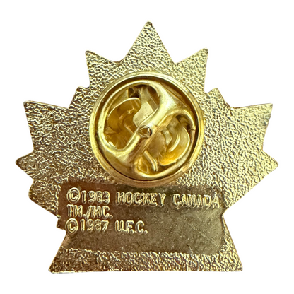 VTG 1987 Canada Cup Team Canada Hockey Enamel Lapel Pin 2.5cm