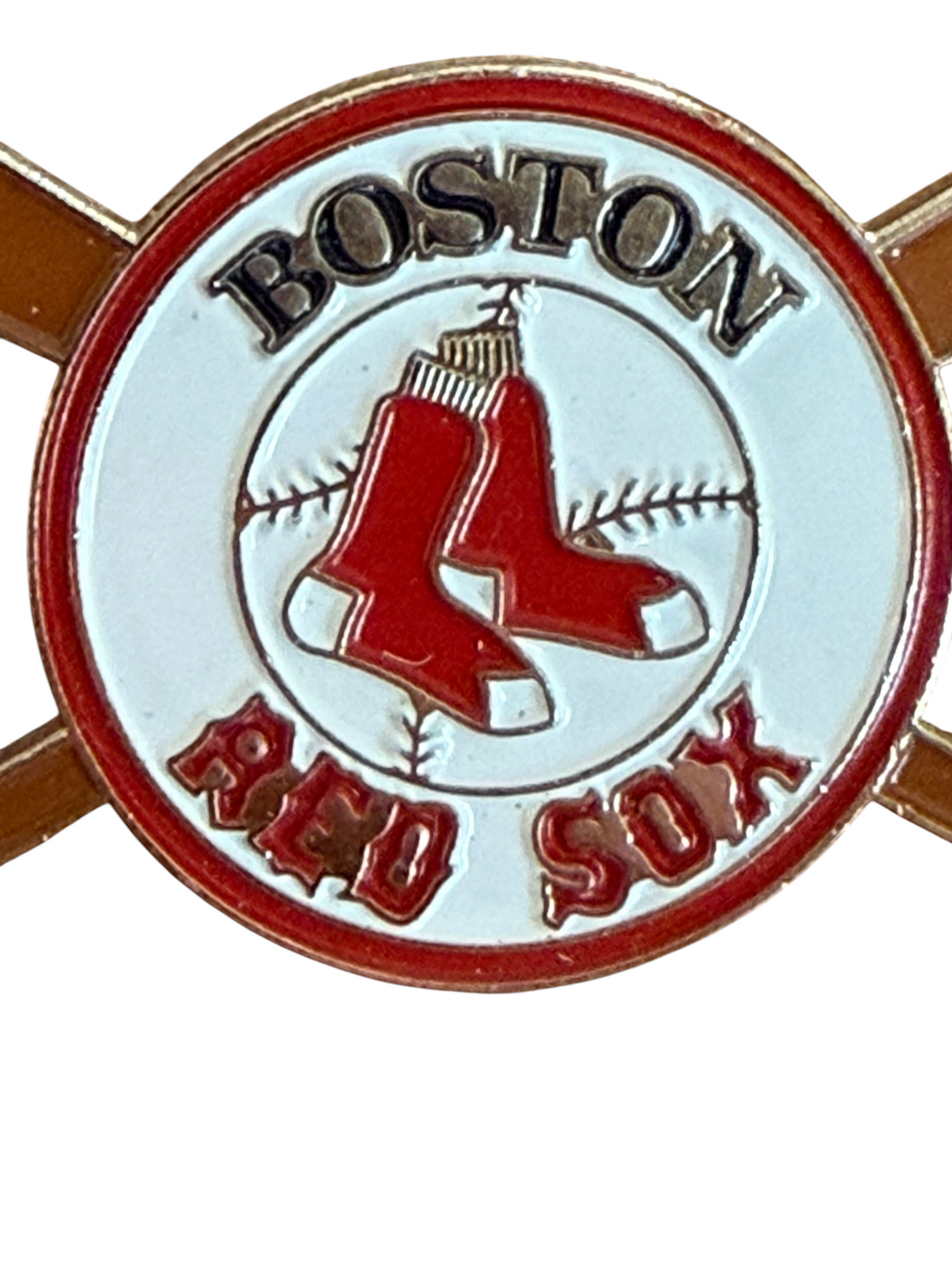 VTG Boston Red Sox Baseball Bats MLB Enamel Lapel Pin 2cm