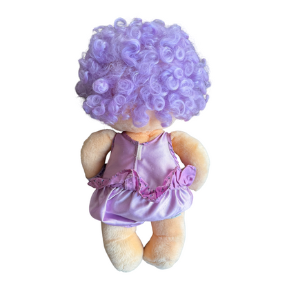 VTG 1985 Kenner Hugga Bunch Impkins Purple Hair Plush Doll 18"