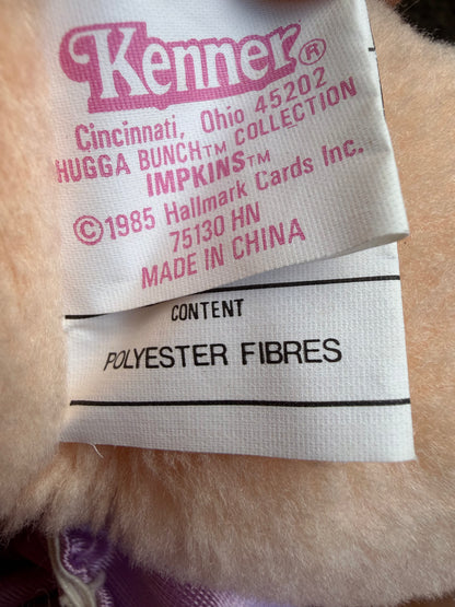 VTG 1985 Kenner Hugga Bunch Impkins Purple Hair Plush Doll 18"