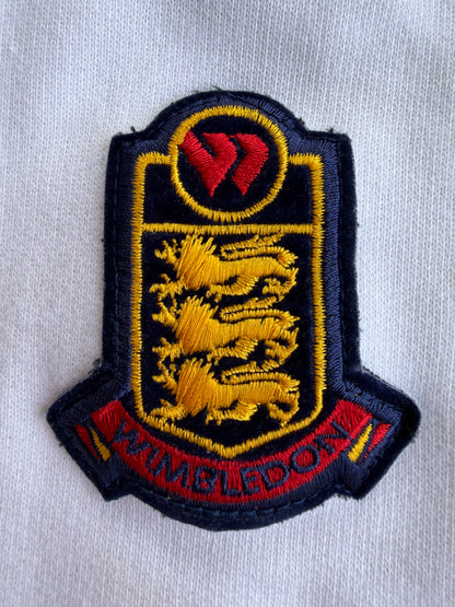 VTG 90s Wimbledon All England Tennis Club White Sweatshirt Size: M