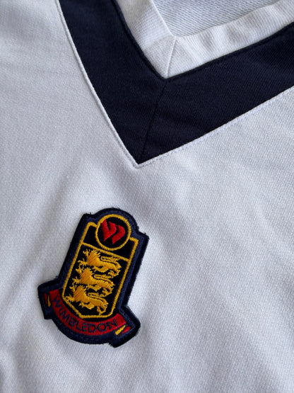 VTG 90s Wimbledon All England Tennis Club White Sweatshirt Size: M