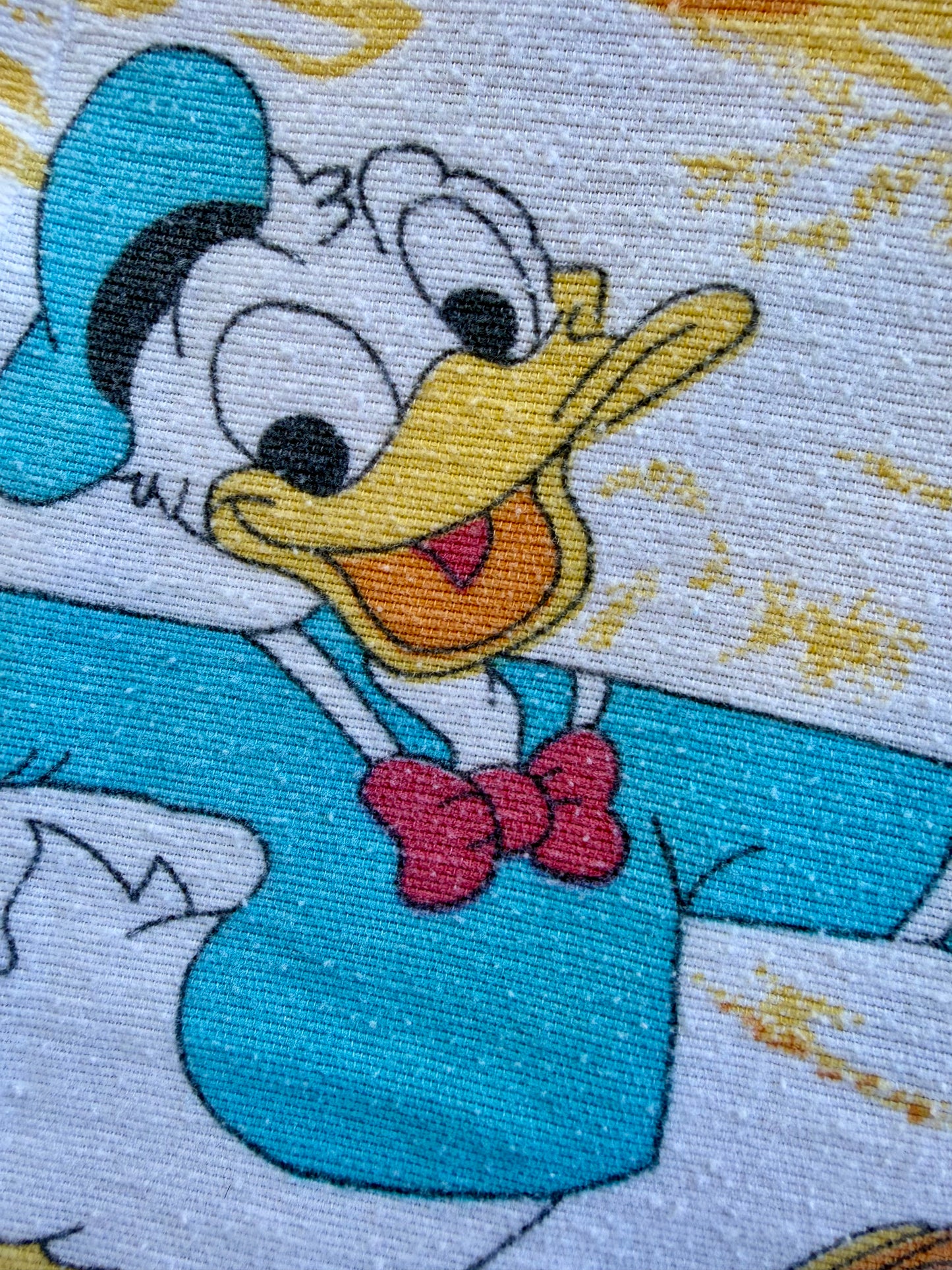 VTG '80s Disney Mickey & Friends Rainbow Skating Flat Sheet Size: TWIN